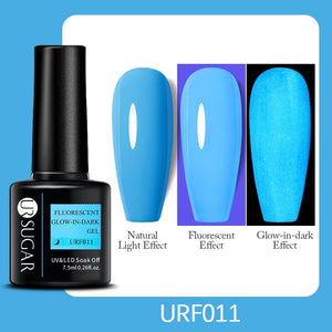Fluorescent Glow-in-Dark Gel 7.5ml Gel Nail Polish UR SUGAR 