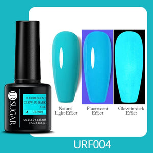 Fluorescent Glow-in-Dark Gel 7.5ml Gel Nail Polish UR SUGAR URF004 