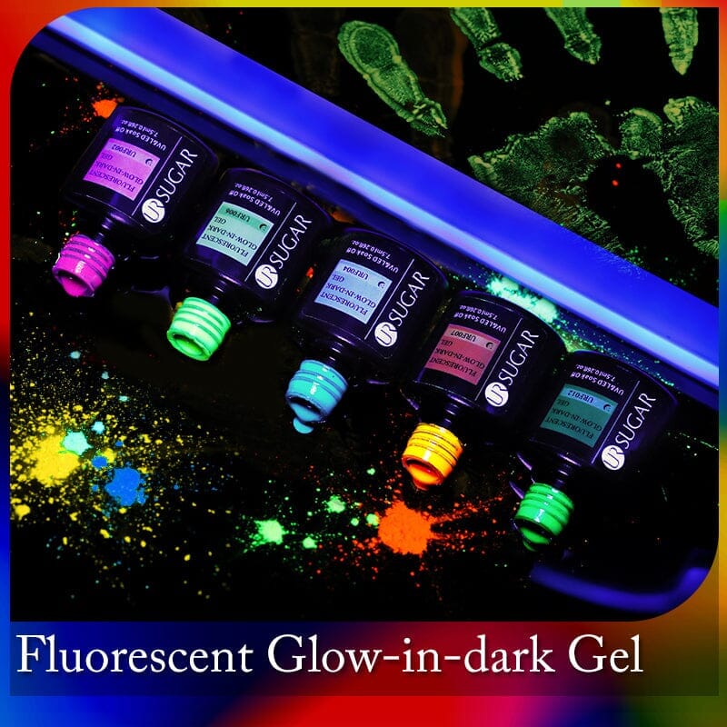 Fluorescent Glow-in-Dark Gel URF004 7.5ml Clearance UR SUGAR 