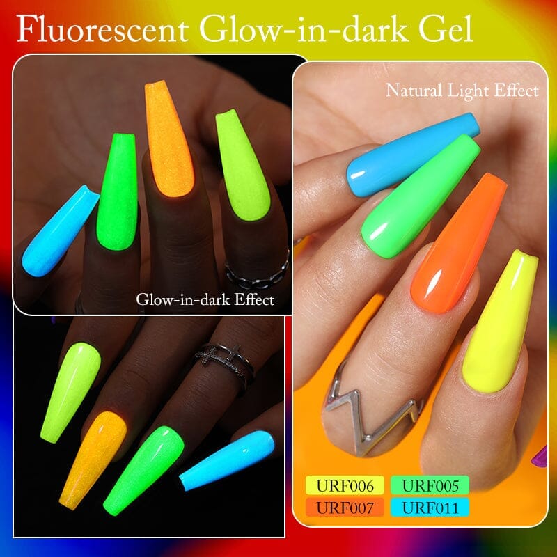 Fluorescent Glow-in-Dark Gel URF004 7.5ml Clearance UR SUGAR 