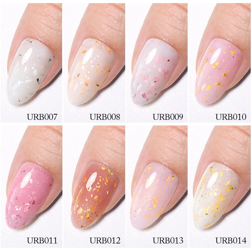 Gold Glitter Rubber Base Gel 7ml Clearance UR SUGAR 
