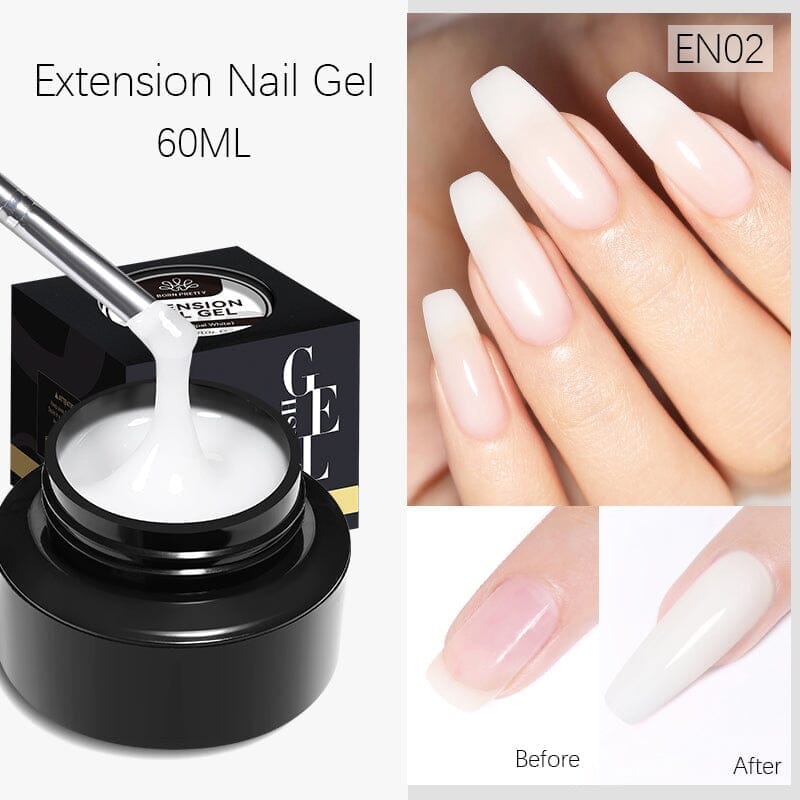 Extension Nail Gel 60ml Extension Nail Gel BORN PRETTY EN02 (Milky White) 