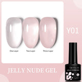 Pink Nude Jelly Gel 7ml Gel Nail Polish LILYCUTE LC-Y01 