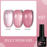 Pink Nude Jelly Gel 7ml Gel Nail Polish LILYCUTE LC-Y07 