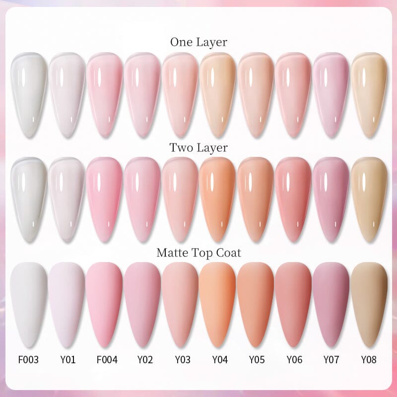 Pink Nude Jelly Gel 7ml Gel Nail Polish LILYCUTE 