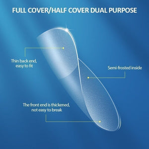 120pcs M-Coffin Full Cover Clear False Nail Tips 05 Nail Tips KOSKOE 