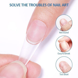 240pcs Square Semi-Matte False Nail Tips Nail Tips KOSKOE 