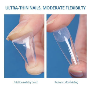 240pcs M-Coffin Semi-Matte False Nail Tips Nail Tips KOSKOE 