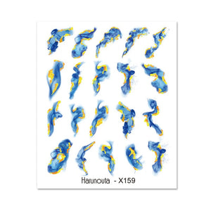 Water Decals Nail Sticker X159 Nail Sticker Harunouta 
