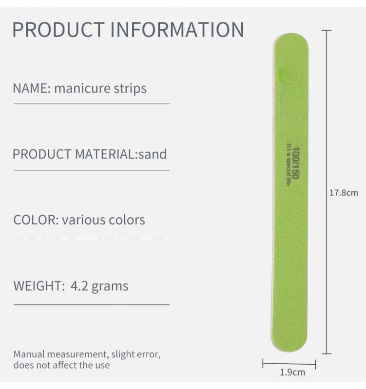 Manicure Sanding Strip Nail File Tools & Accessories No Brand 