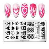 Rectangle Nail Stamping Plates Stamping Nail BORN PRETTY 293 