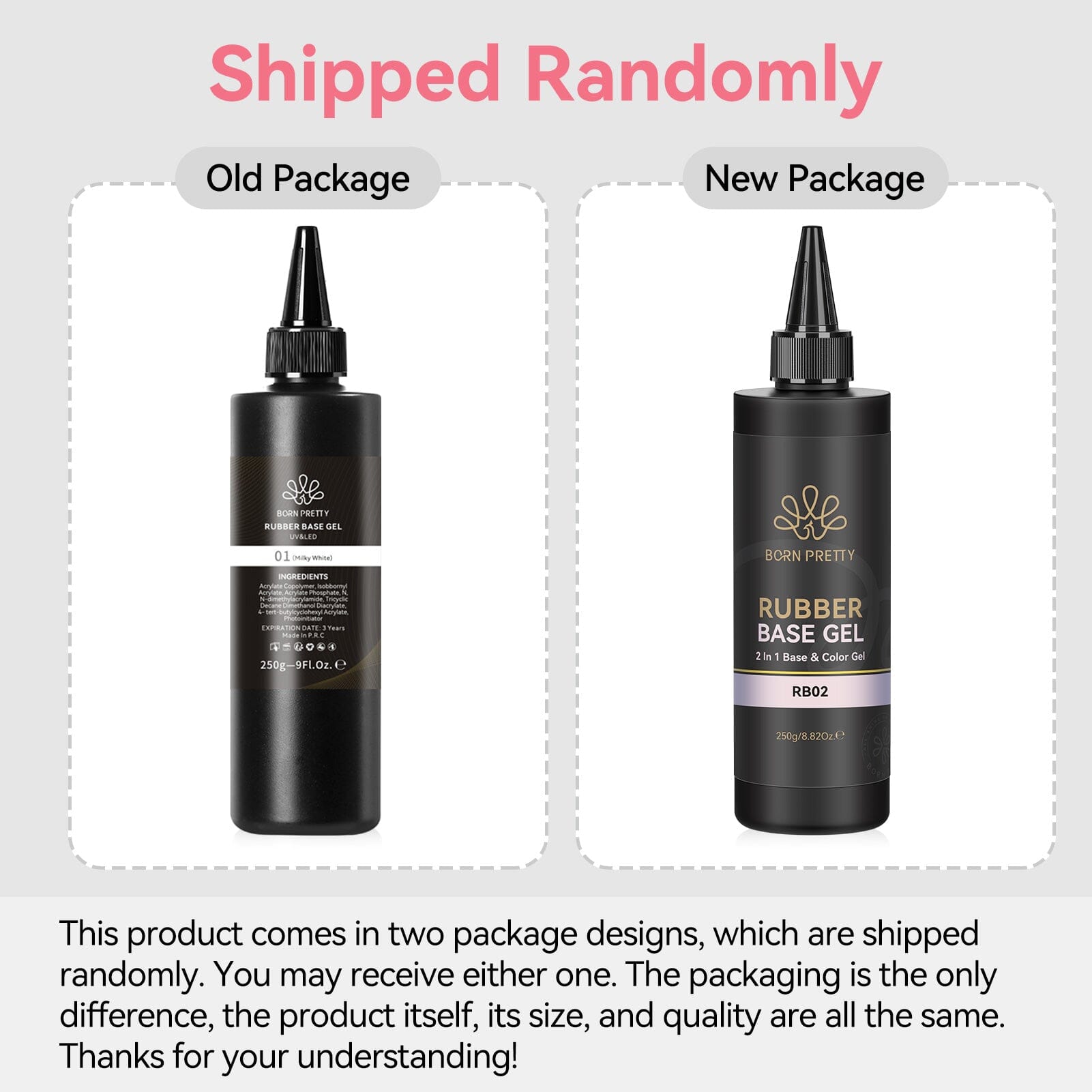 Rubber Base Gel 250g Gel Nail Polish BORN PRETTY 