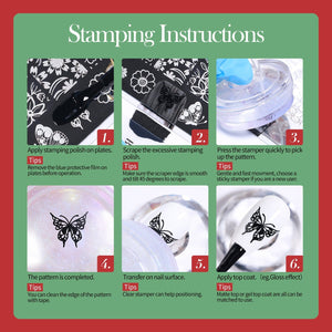 12 Colors Nail Stamping Polish Set Basic 10ml Stamping Nail BORN PRETTY 