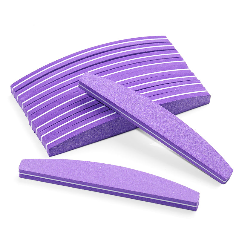 10pcs Purple Nail Files 100/180