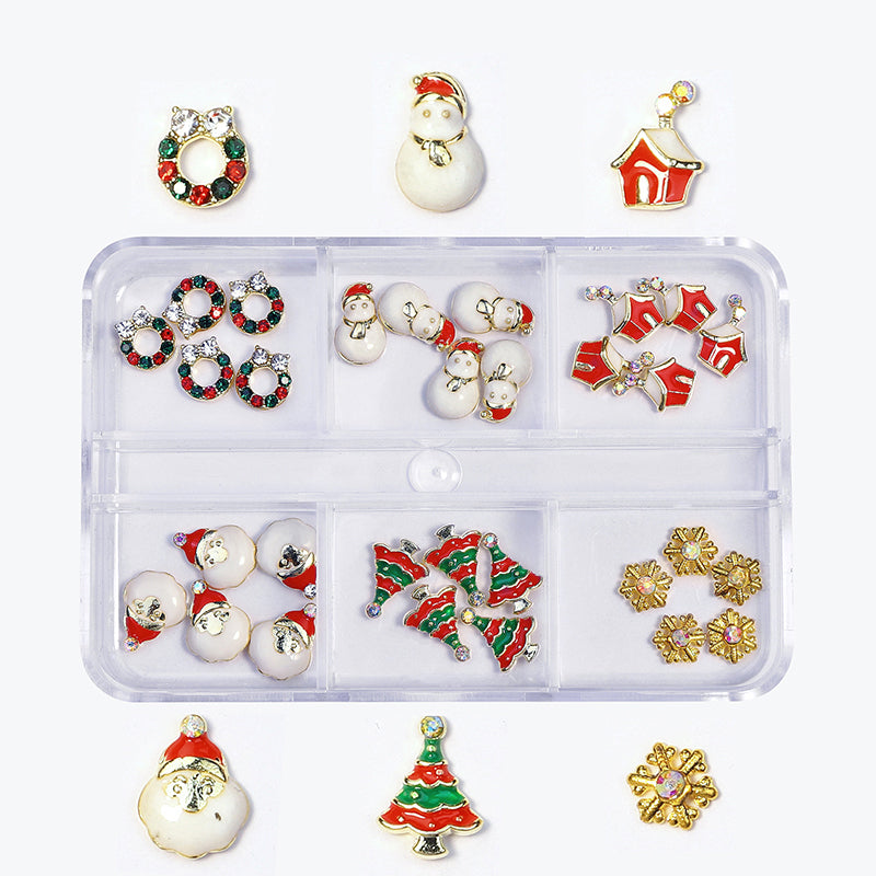 6 Patterns Christmas Nail Decorations