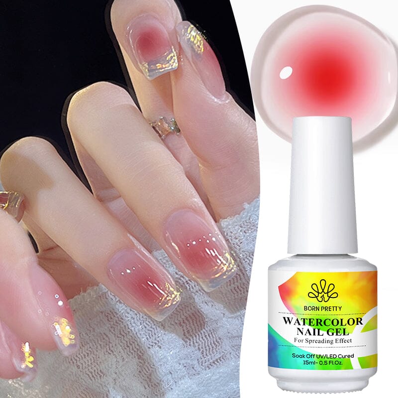 [US ONLY] Clear Watercolor Gel Polish 15ml Gel Nail Polish BORN PRETTY 