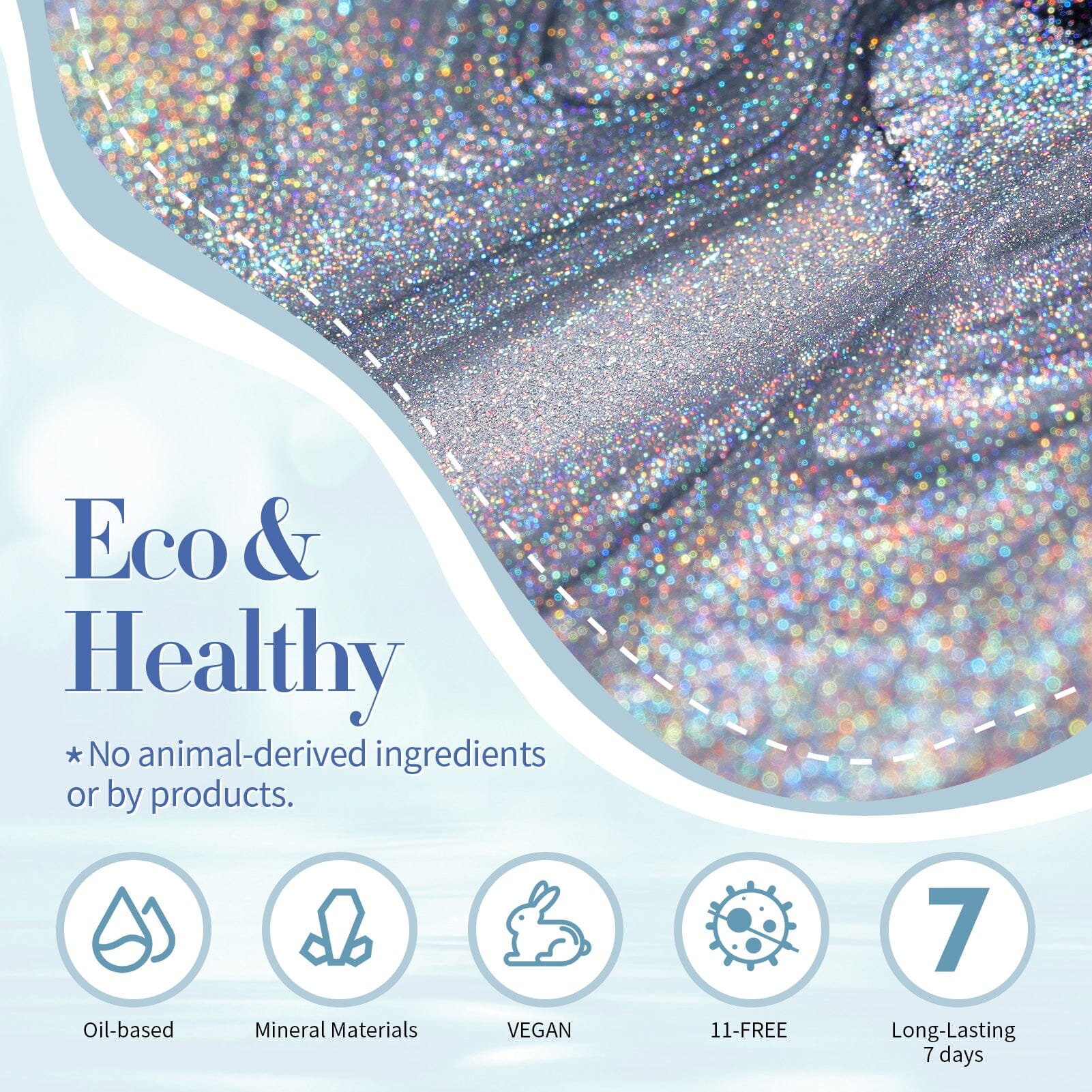 Silver Iridescent Nail Polish 10ml Nail Polish BORN PRETTY 