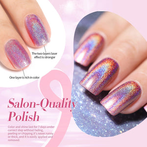 Pink Iridescent Nail Polish 10ml Nail Polish BORN PRETTY 