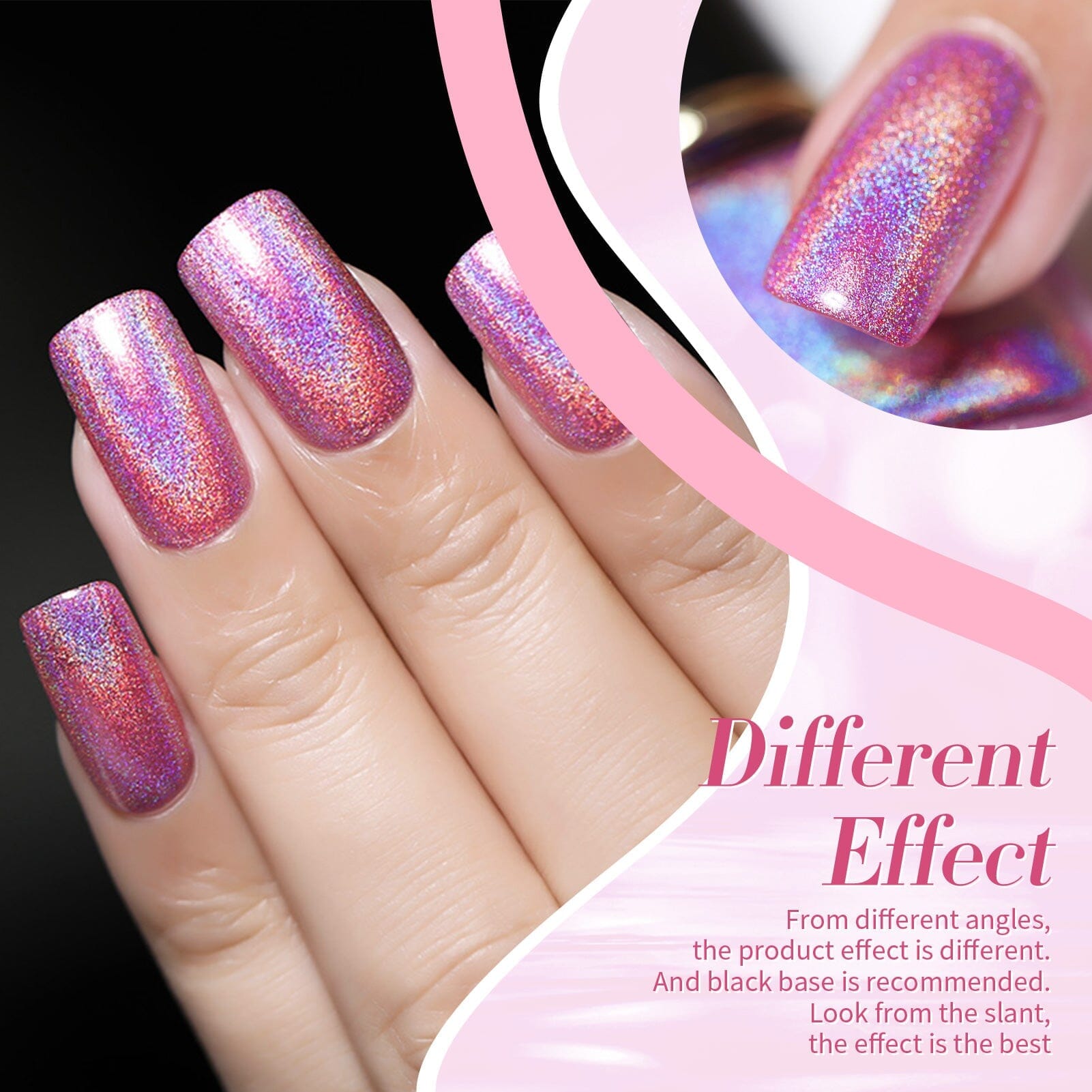 Pink Iridescent Nail Polish 10ml Nail Polish BORN PRETTY 