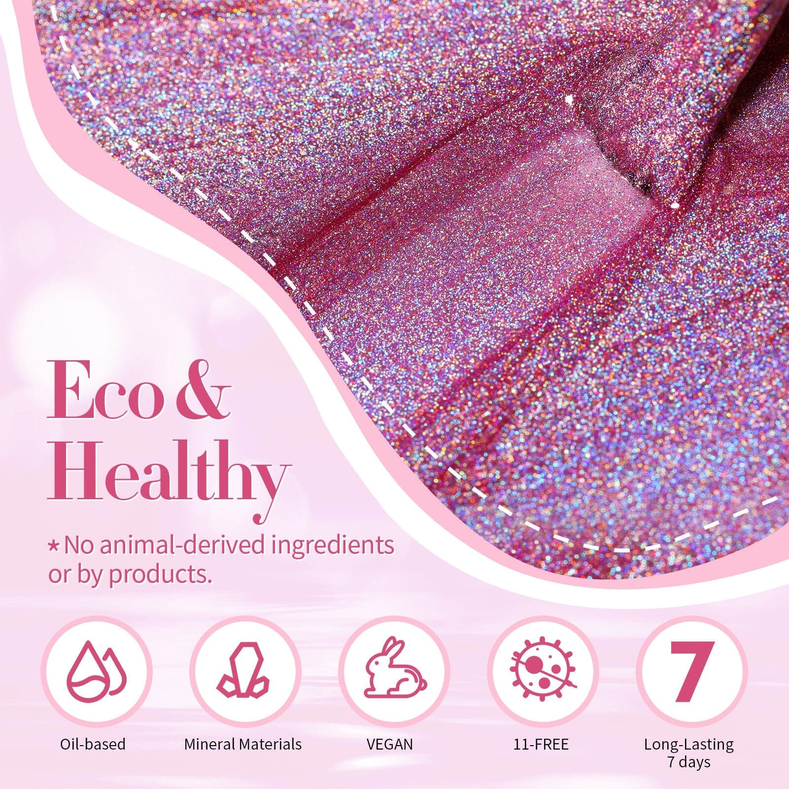 Pink Iridescent Nail Polish 10ml Nail Polish BORN PRETTY 