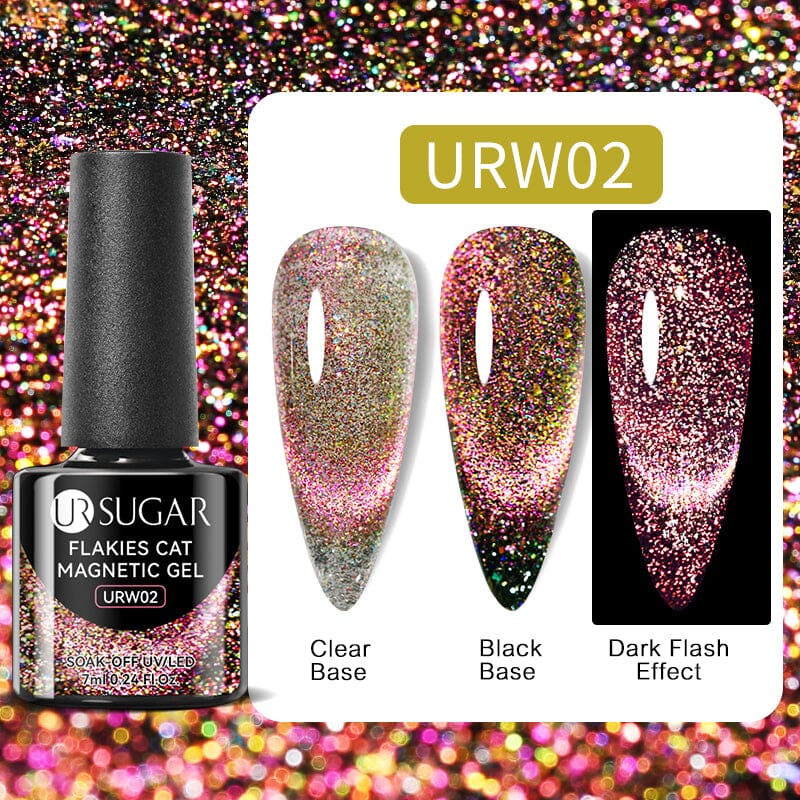 Flakies Cat Magnetic Gel 7ml Clearance UR SUGAR URW02 