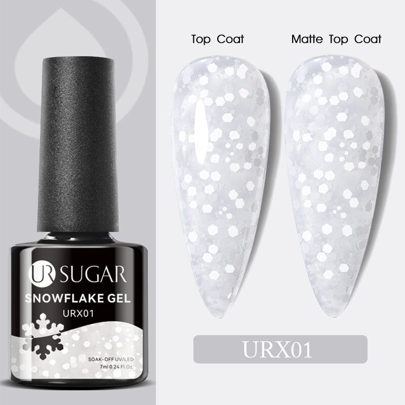 White Snowflake Nail Gel Polish URX001 7ml Gel Nail Polish UR SUGAR 