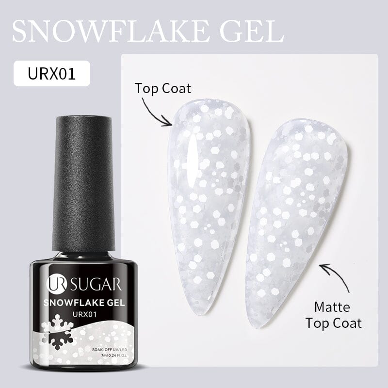 White Snowflake Nail Gel Polish URX001 7ml Gel Nail Polish UR SUGAR 