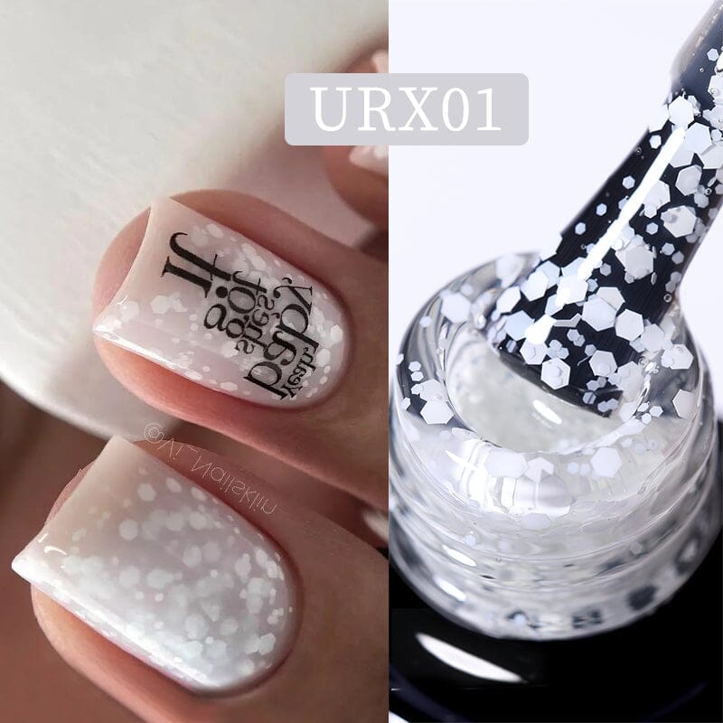 White Snowflake Nail Gel Polish URX001 7ml Gel Nail Polish UR SUGAR 