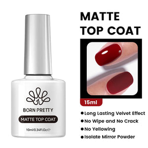Base Top Coat 10ml Gel Nail Polish BORN PRETTY Matte Top Coat 