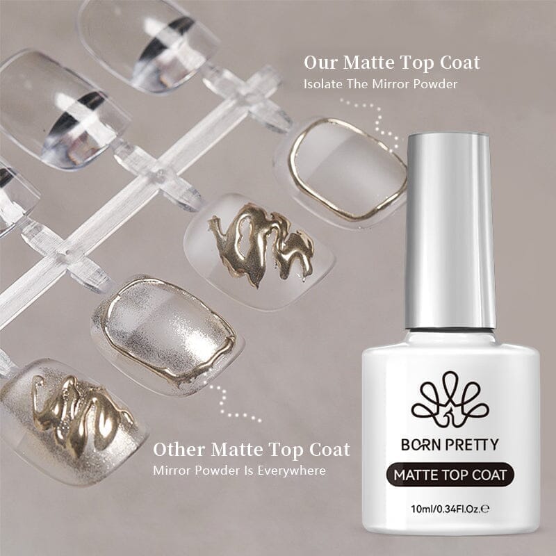 Matte Top Coat 10ml Gel Nail Polish BORN PRETTY 