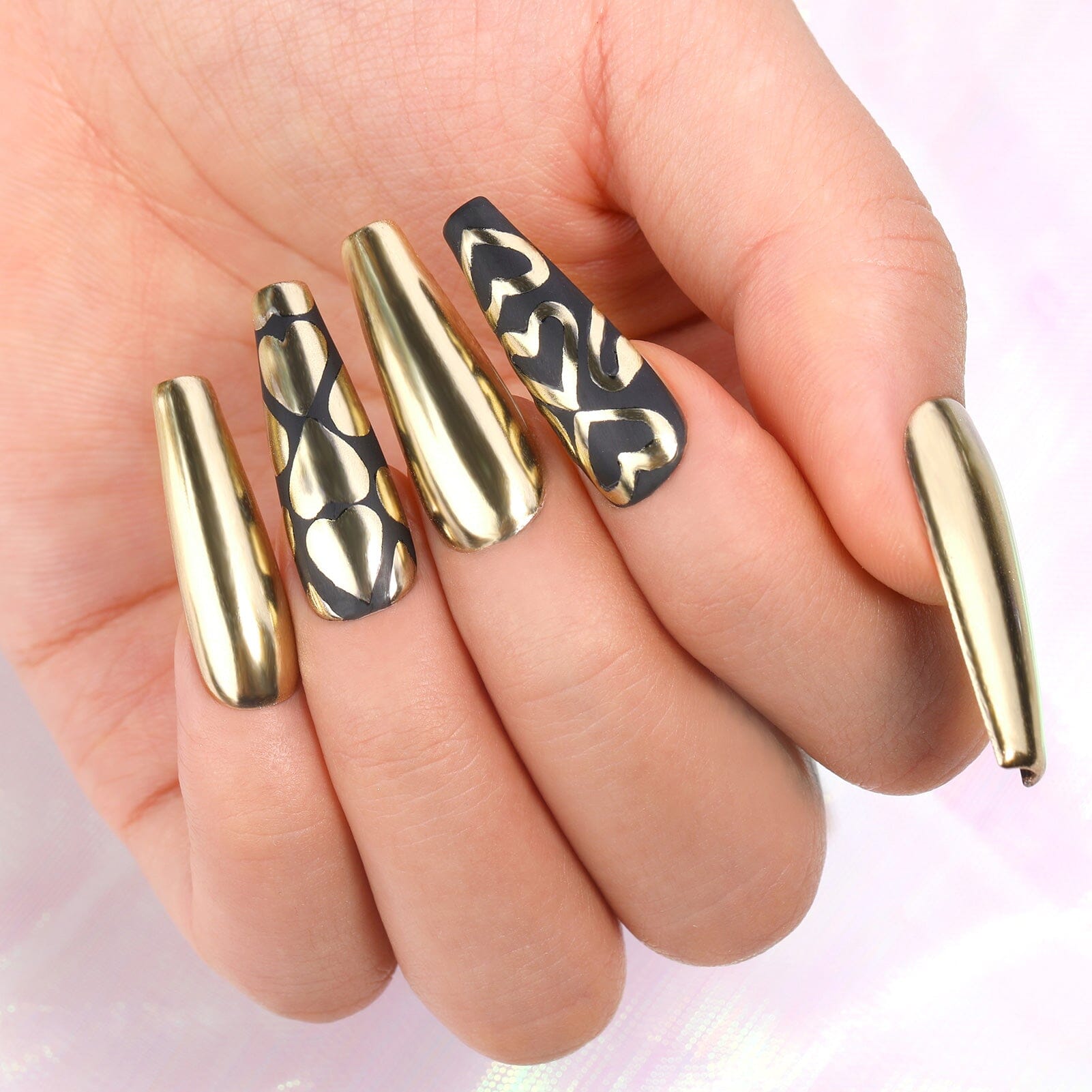 [US ONLY] 4 Boxes Metallic Chrome Nail Powder Nail Powder BORN PRETTY 