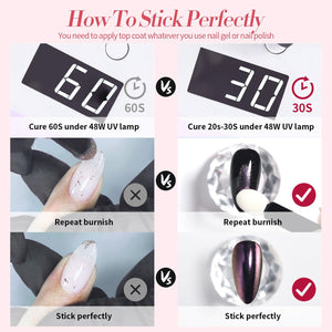 [US ONLY] 4 Boxes Metallic Chrome Nail Powder Nail Powder BORN PRETTY 