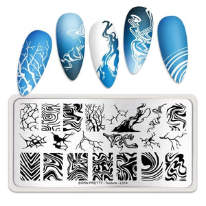 Rectangle Nail Stamping Plates Stamping Nail BORN PRETTY 