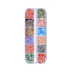 12 Grids Christmas Nail Art Slices