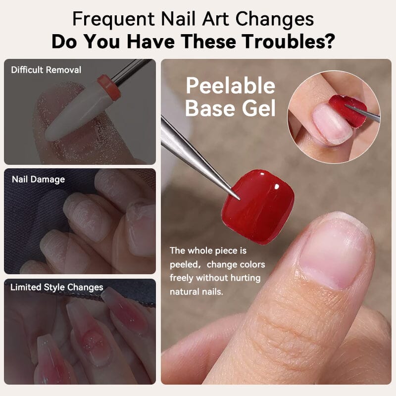 Peelable Base Gel 10ml Gel Nail Polish BORN PRETTY 