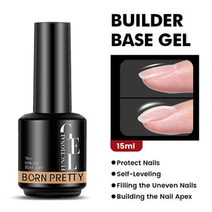 Base Gel Top Coat 15ml Gel Nail Polish BORN PRETTY Builder Base Gel 