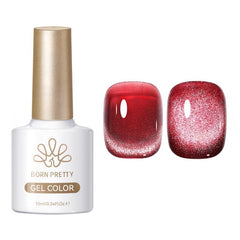 Cat Magnetic Gel MY113 Cherry 10ml Gel Nail Polish BORN PRETTY 