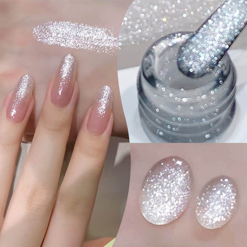 Silver Glitter Gel Polish CG105 10ml Gel Nail Polish BORN PRETTY 