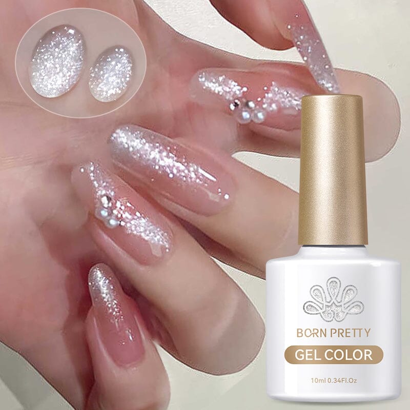 Silver Glitter Gel Polish CG105 10ml Gel Nail Polish BORN PRETTY 