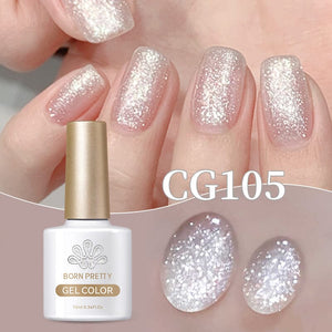 Silver Glitter Gel Polish CG105 10ml Gel Nail Polish BORN PRETTY 