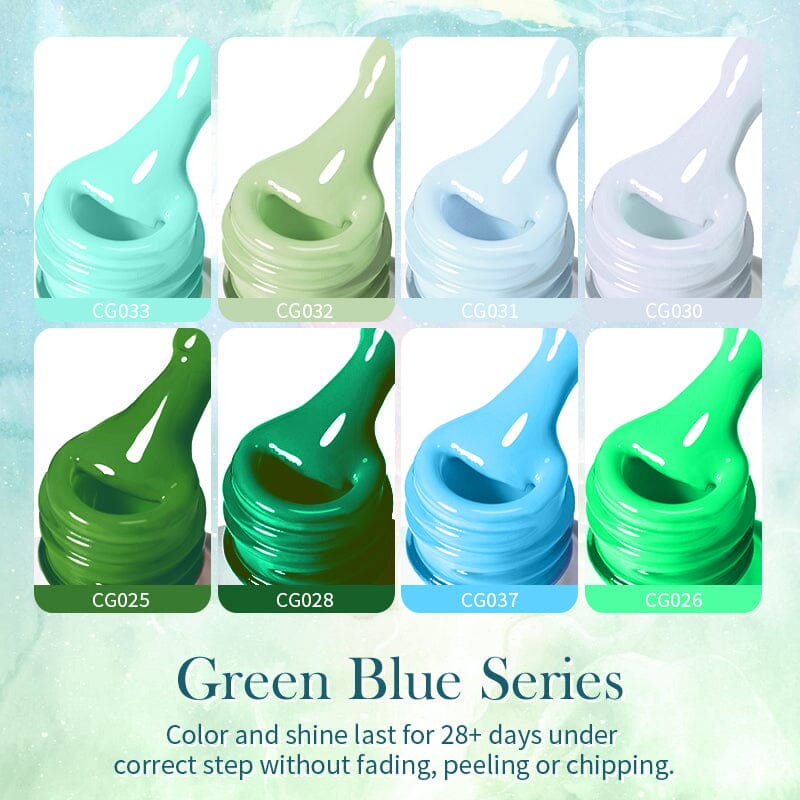 Green Blue Series Color Gel Polish 10ml Gel Nail Polish BORN PRETTY 