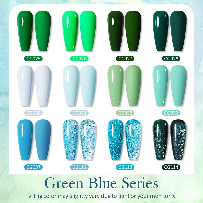 Green Blue Series Color Gel Polish 10ml Gel Nail Polish BORN PRETTY 