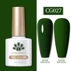 Green Color Gel Polish CG027 10ml Gel Nail Polish BORN PRETTY 