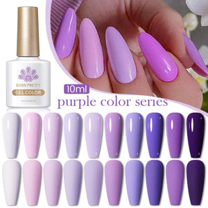 Purple Series Gel Polish 10ml Gel Nail Polish BORN PRETTY 