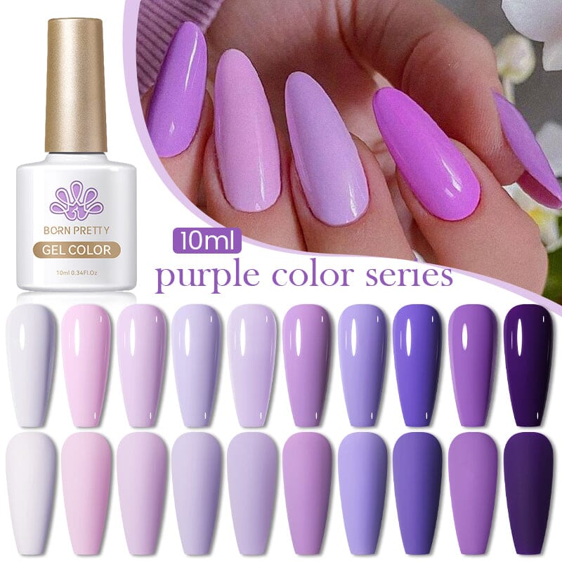 Purple Series Gel Polish 10ml Gel Nail Polish BORN PRETTY 