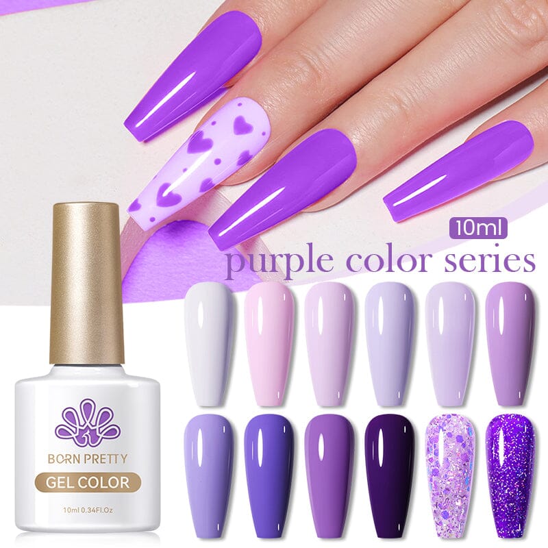 Purple Series Gel Polish 10ml Gel Nail Polish BORN PRETTY 