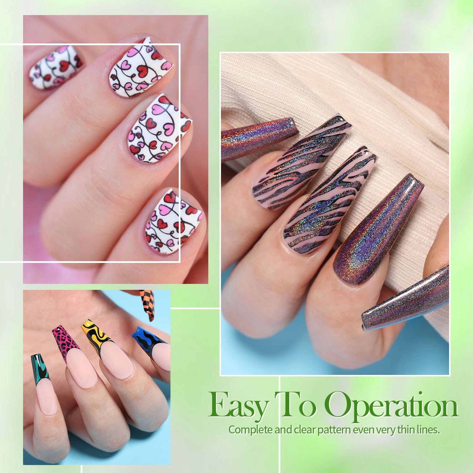 24 Colors Spring Summer Nail Stamping Polish Set #02 10ml Nail Polish BORN PRETTY 