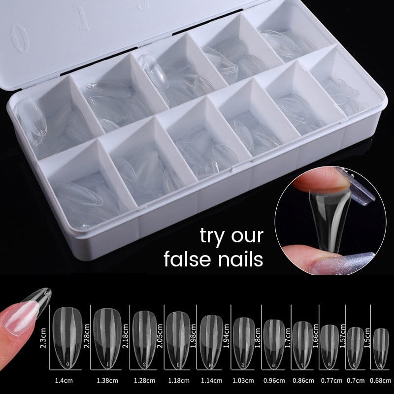 550pcs Medium Square Soft Gel Tips Nail Tips BP PRO 