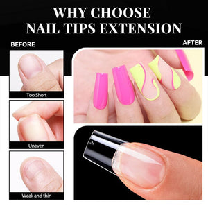 550pcs Medium Square Soft Gel Tips Nail Tips BP PRO 