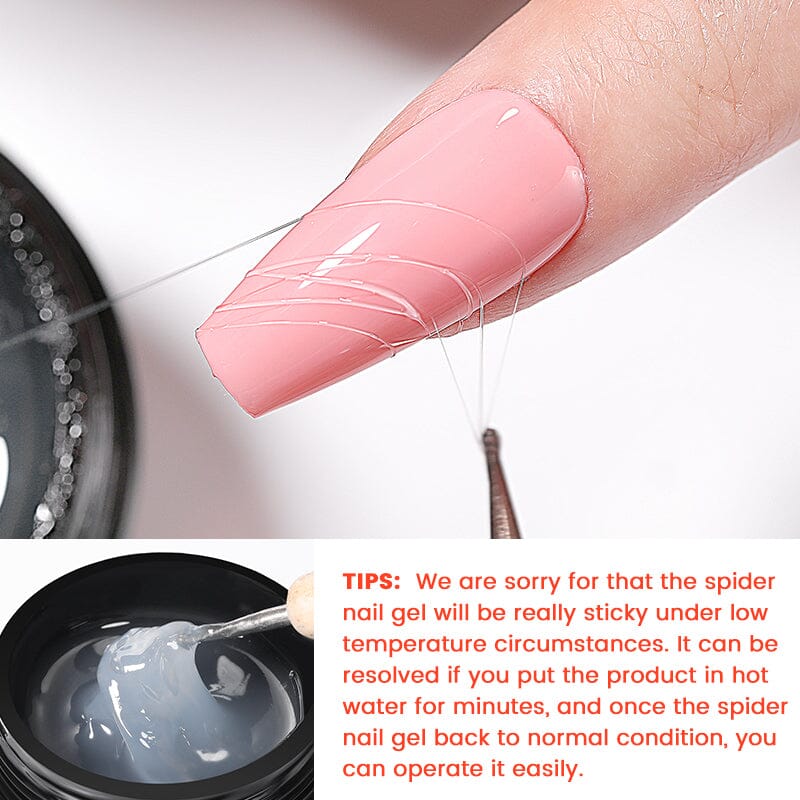 Spider Nail Gel Clear 15ml Gel Nail Polish BORN PRETTY 